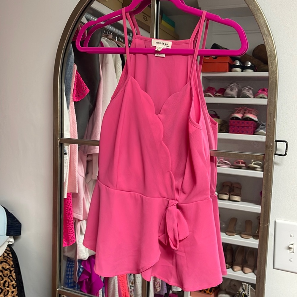 Monteau peplum top